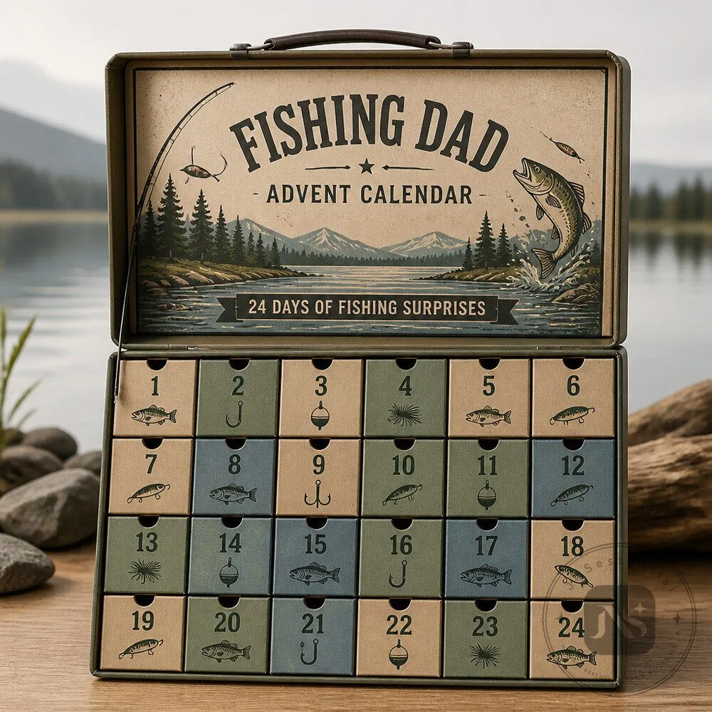 Advent Calendar For Gift for Freshwater Anglers And Tackle Box Enthusiasts