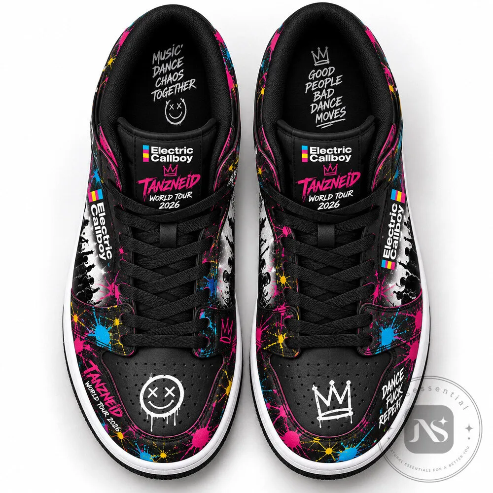 Electric Callboy TANZNEID World Tour 2026 Black Custom Concept Sneakers 9 Electric Callboy TANZNEID World Tour 2026 Black Custom Concept Sneakers