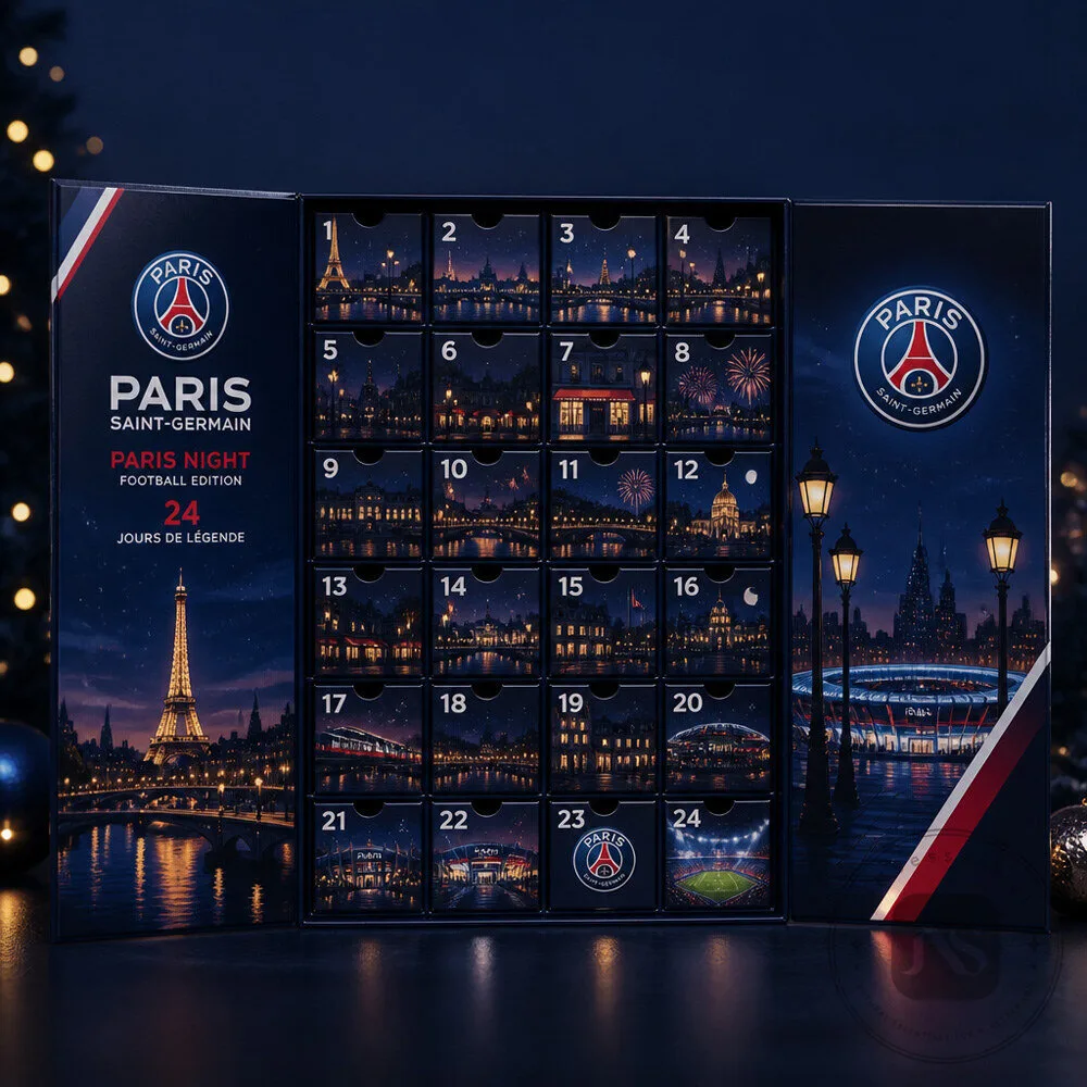 24 Day PSG Soccer Advent Calendar With Paris Night Football Collectibles