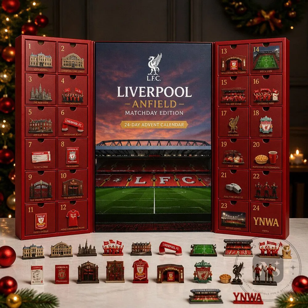 24 Day Liverpool Soccer Advent Calendar With Anfield Matchday Miniatures