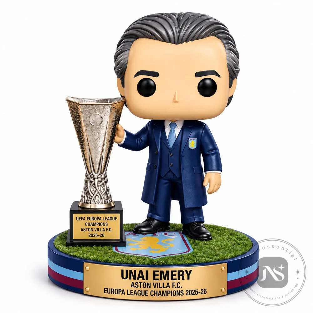 Aston Villa FC Unai Emery Pop Figure Doll for Passionate Fans