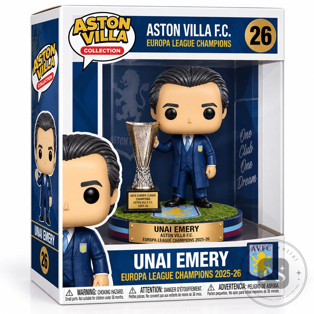Aston Villa FC Unai Emery Pop Figure Doll for Passionate Fans 7 Aston Villa FC Unai Emery Pop Figure Doll for Passionate Fans