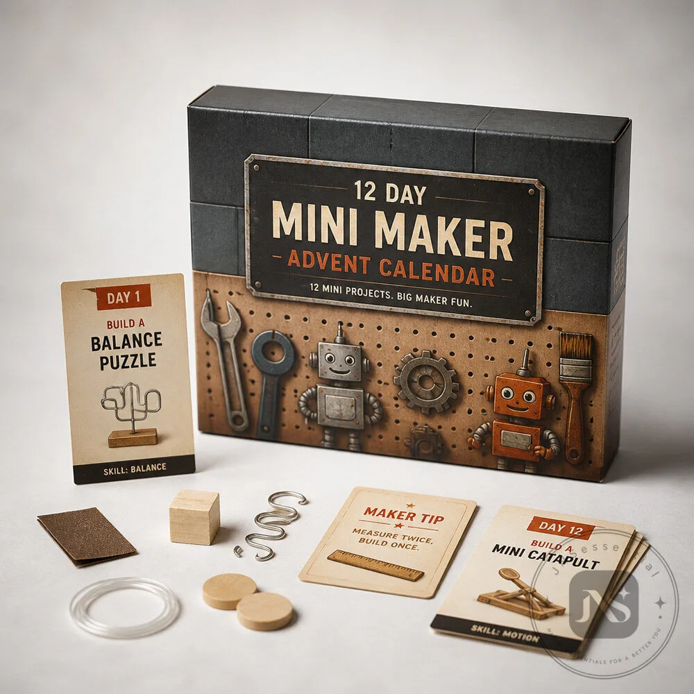 Mini Maker Advent Calendar With Workshop Accessories and Daily Project Cards