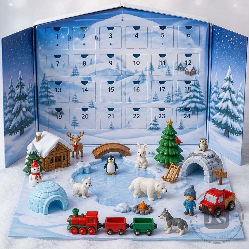 Winter Play Advent Calendar With Original Characters, Accessories and Mini Activities