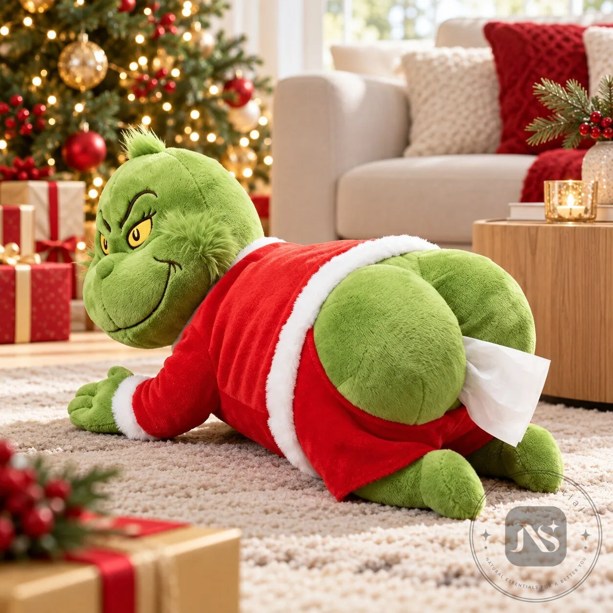 Grinch Butt Plush Tissue Box Holder 2026 Limited Edition